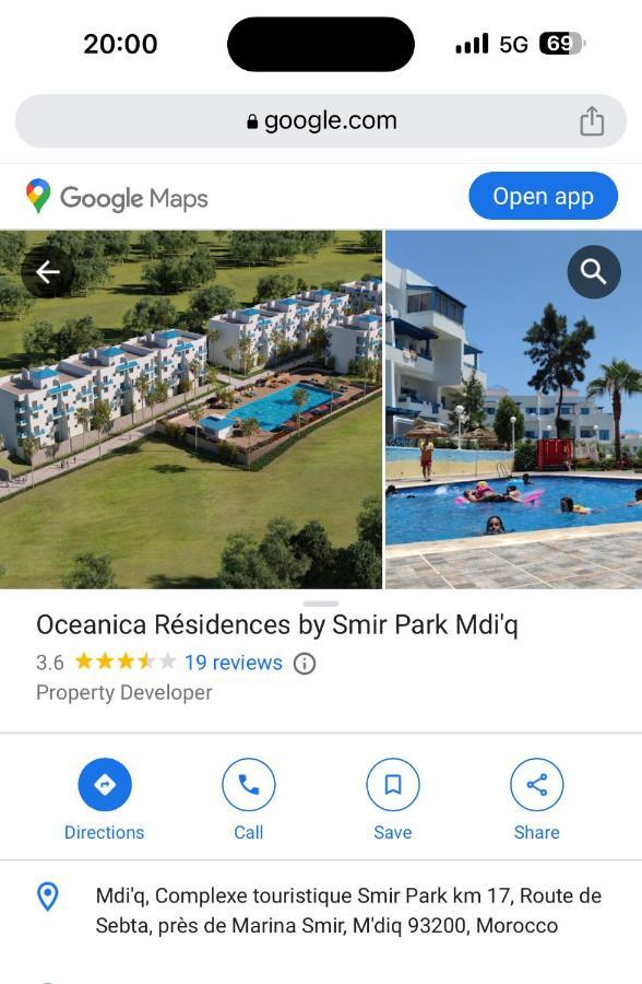 Smir Park Apartment Mdi'Q , Marina Smir, Oceanica Buitenkant foto
